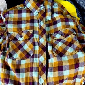 Duluth Women's Plaid Crosscut Wicking Flannel Shirt sz M